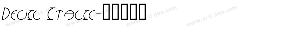 Devil Italic字体转换